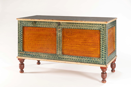 Olde Hope Paint-Decorated Blanked Chest from c. 1830-1840 ©Olde Hope