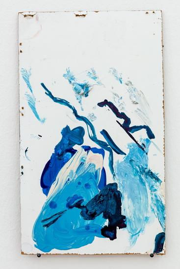 Elke Silvia Krystufek, Gary Hume, 2019, acrylic on coated chipboard, 32,5 x 19 cm |