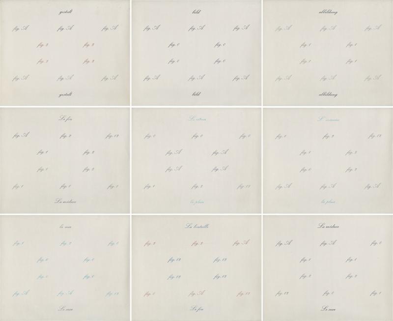 Marcel Broodthaers  Gestalt-Bild-Abbildung 1973 Lot 179 D  Schätzpreis: 350.000 € - 400.000 €