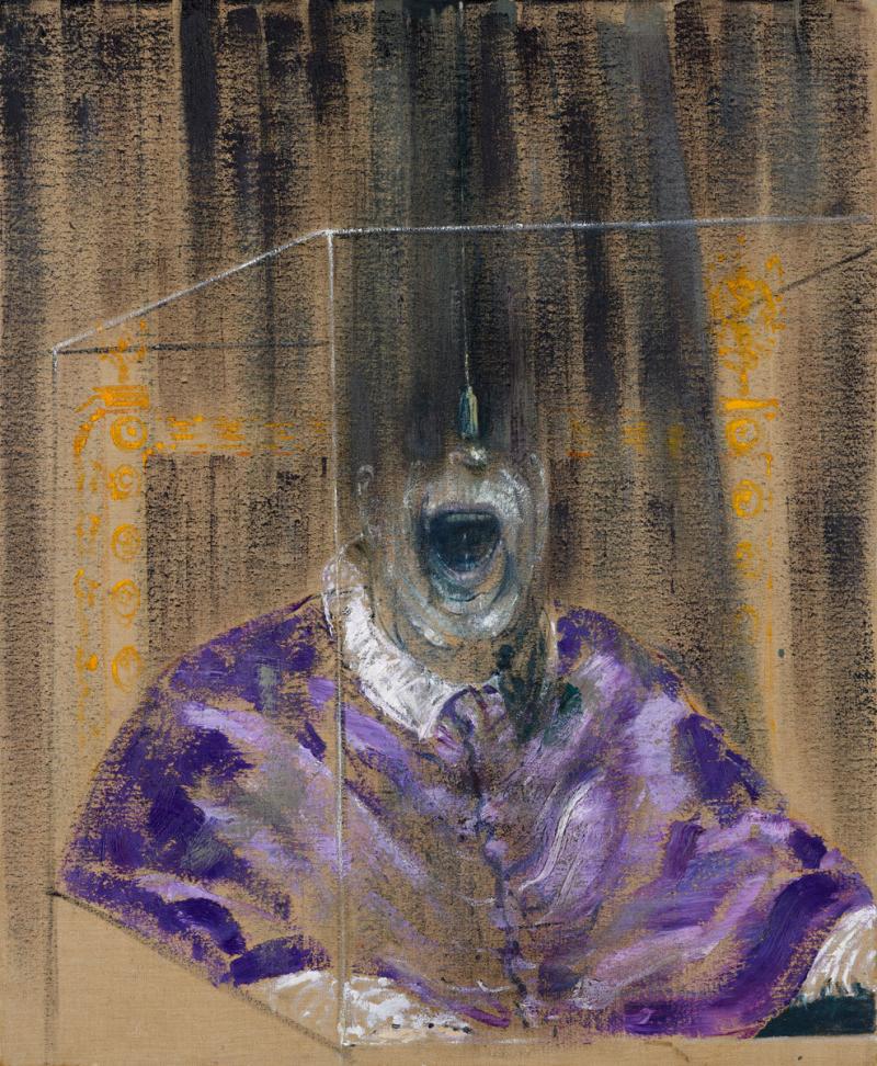 Francis Bacon, Head VI, 1949. Oil on canvas. 91.4 x 76.2 cm. Arts Council Collection, London © The Estate of Francis Bacon. All rights reserved, DACS/Artimage 2020. Photo: Prudence Cuming Associates Ltd.