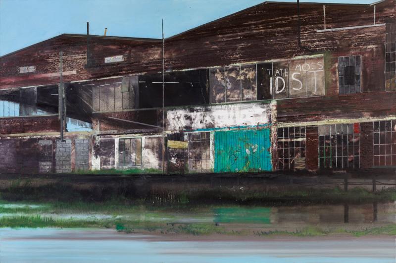 Jock McFadyen RA, Tate Moss, 2010. Oil on canvas. 200 x 300 cm. © Jock McFadyen RA.