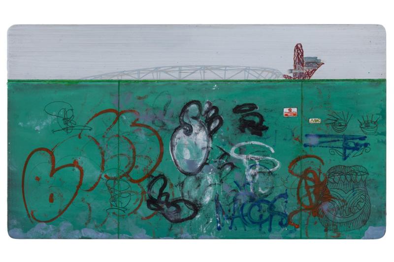 Jock McFadyen RA, Olympia 2, 2015. Oil on wood. 35 x 61 cm. © Jock McFadyen RA.