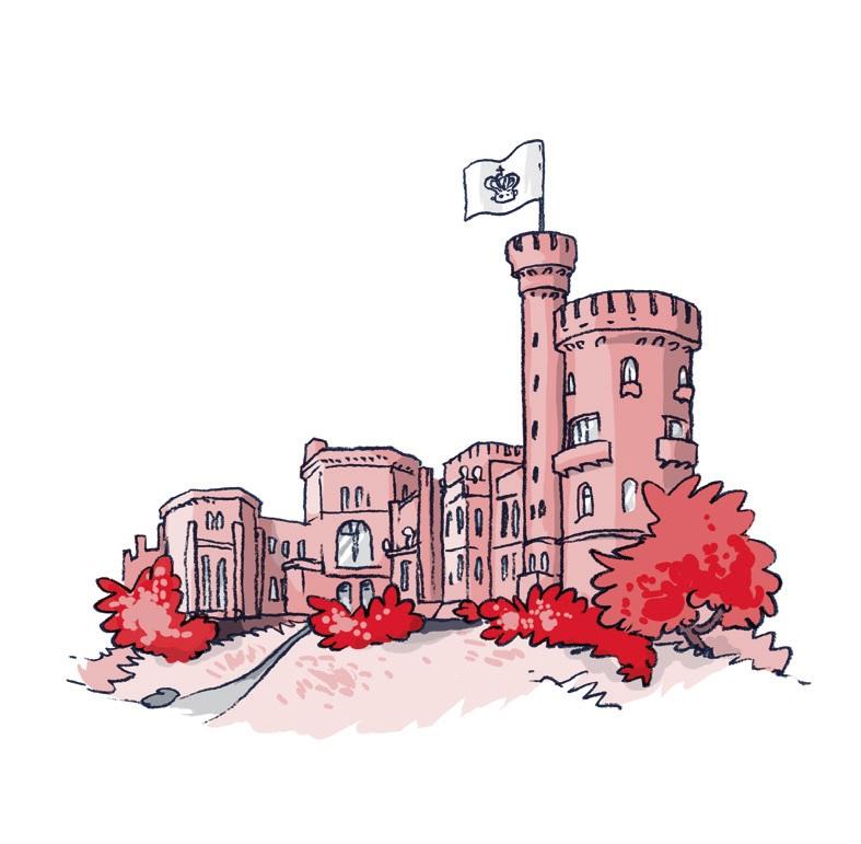 Schloss Babelsberg © SPSG / Illustration: Ulrich Scheel