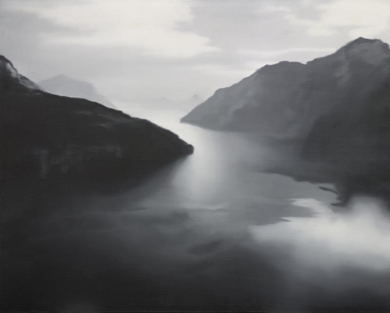 Gerhard Richter, Vierwaldstätter See, 1969 Öl auf Leinwand, 120 × 150 cm Daros Collection, Schweiz; Foto: Robert Bayer