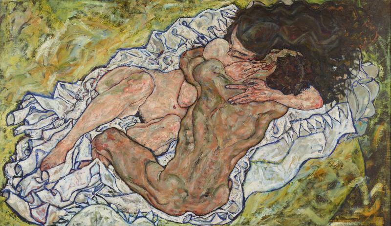 Egon Schiele, Die Umarmung, 1917  © Belvedere, Wien, Foto: Johannes Stoll