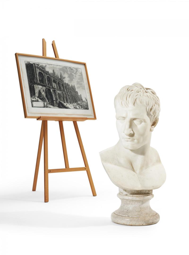 Büste Napoleon I. als Mars Pacificus  Nach Antonio Canova | Marmor | Höhe ca. 93cm Taxe: 22.000 – 33.000 €