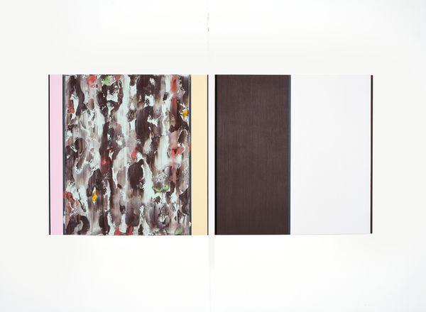 Ernst Wolf (*1948): Bildpaar 1/14 (2014) Öl auf Leinwand (70,0 × 140,0 cm) Objektnr. 16641 · Preis: Auf Anfrage.