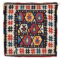 Shahsavan Kilim Baby Bag 22 x 22 cm (9" x 9") Azerbaijan, ca. 1900