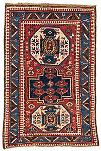 Lori Pambak Kazak 215 x 146 cm (7' 1" x 4' 9") Caucasus, ca. 1880