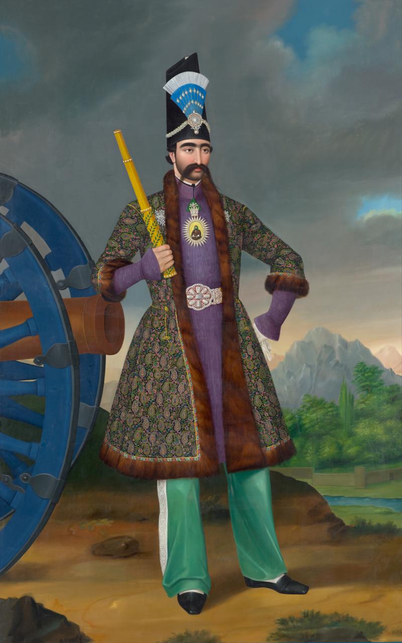 Hakob Hovnatanyan, Nāser ad-Din, der Schah von Persien, um 1860  Foto: Johannes Stoll / Belvedere, Wien