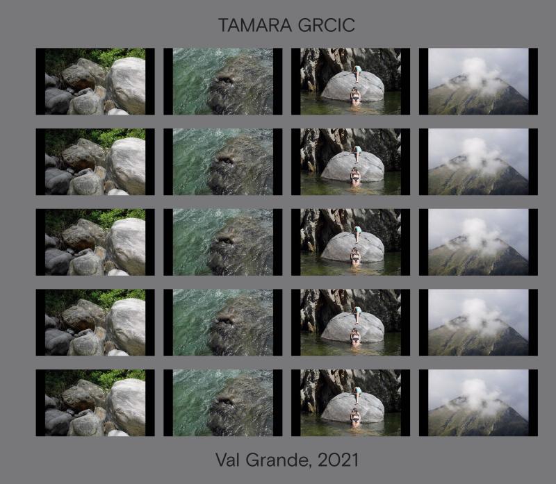 Partitur aus der Ausstellung "one artist − one minute" Tamara Grcic – Val Grande, 2021