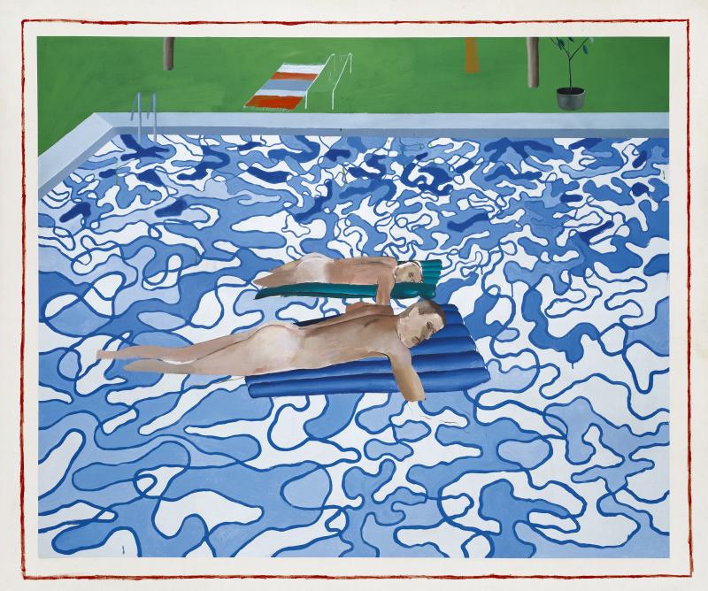 David Hockney, California Copied from 1965 Painting in 1987 Acryl auf Leinwand, 152.1 x 182.6 cm Los Angeles County Museum of Art, Schenkung des Künstlers, © David Hockney