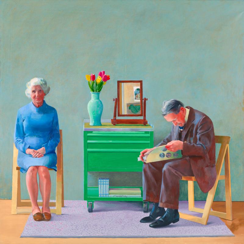 David Hockney, My Parents, 1977 Öl auf Leinwand, 193 x 183 cm Tate: Erworben 1981, © David Hockney