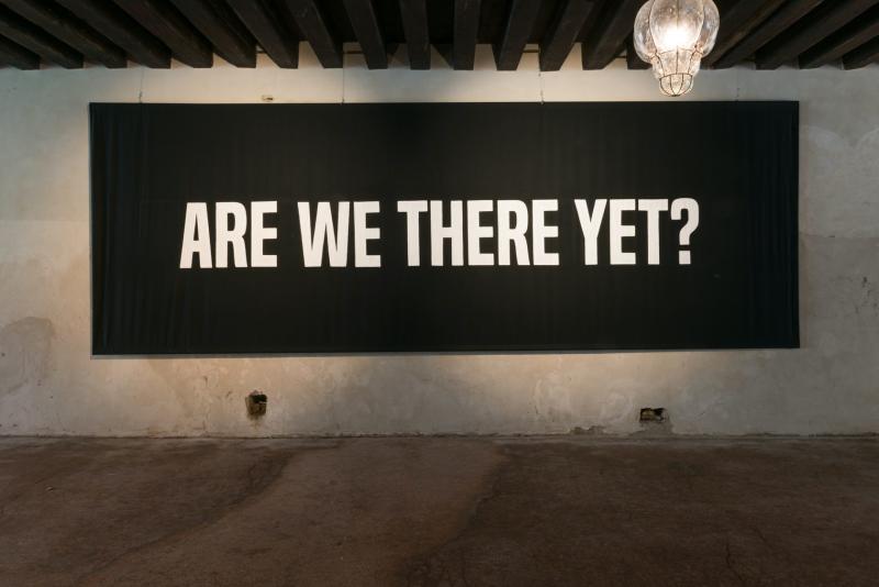 Kameelah Janan Rasheed »Are We There Yet?«, 2017 Kameelah Janan Rasheed »Are We There Yet?«, Installationsansicht, Ausstellung »Future Generation Art Prize«, Pinchuk Art Centre, Venedig, 2017