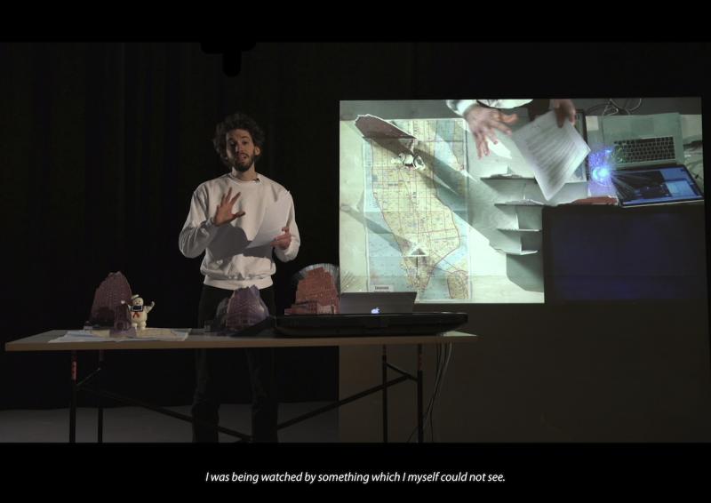 Till Wittwer »Ghosts in a Feedback Loop«, 2016 Video / Lecture Performance 25:34 Min