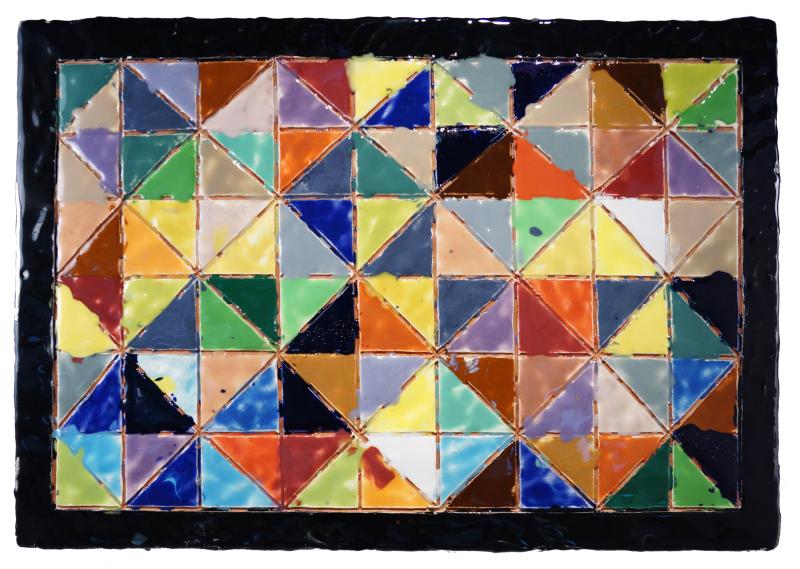 Polly Apfelbaum, Pennsylvania Diamond Quilt, 2021