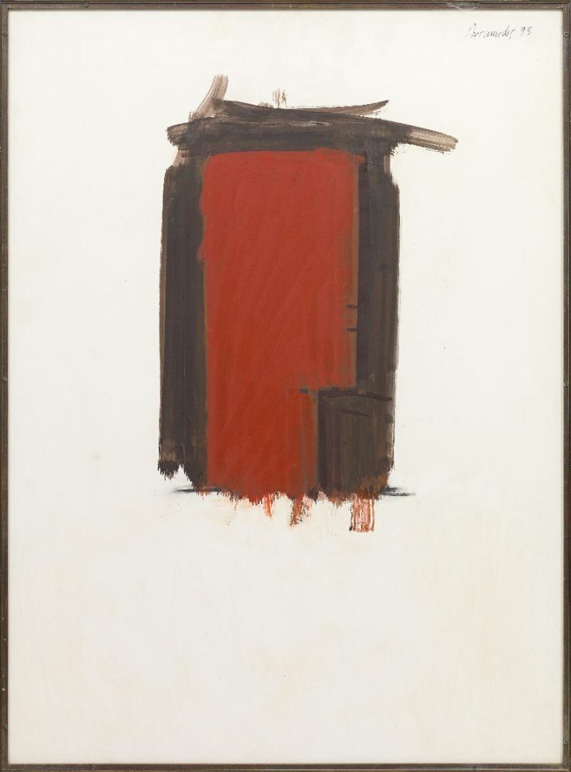 Johannis Avramidis Kopfstudie, 1963, Kohle und Bleistift auf Papier, 38 x 27 cm,