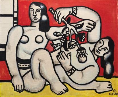 Fernand Léger Deux femmes tenant des fleurs 1954