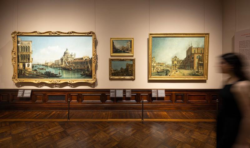 Ausstellungsansicht "Zauber des Realen. Bernardo Bellotto am sächsischen Hof" © Staatliche Kunstsammlungen Dresden, Foto: Oliver Killig