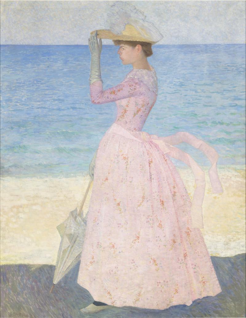 Aristide Maillol, Femme à l‘ombrelle, um 1895 Öl auf Leinwand, 190,5 x 149,6 cm Paris, musée d‘Orsay, © RMN Grand-Palais (musée d‘Orsay) / Hervé Lewandowski