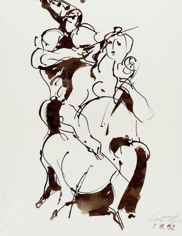 Harlekin mit Frau, 1. November 1992 © GALERIE GMURZYNSKA ZURICH