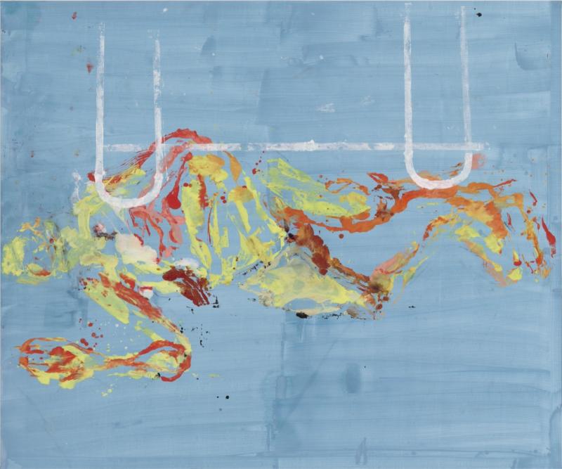 Georg Baselitz Sumis al re rus, 2020 Oil on canvas 250 x 300 cm (98,43 x 118,11 in) (GB 2674)