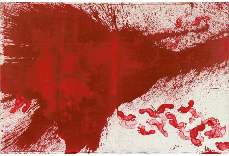 5002  Hermann Nitsch*  Schüttbild, 1983  Schätzpreis: ▲€ 100.000 - 200.000