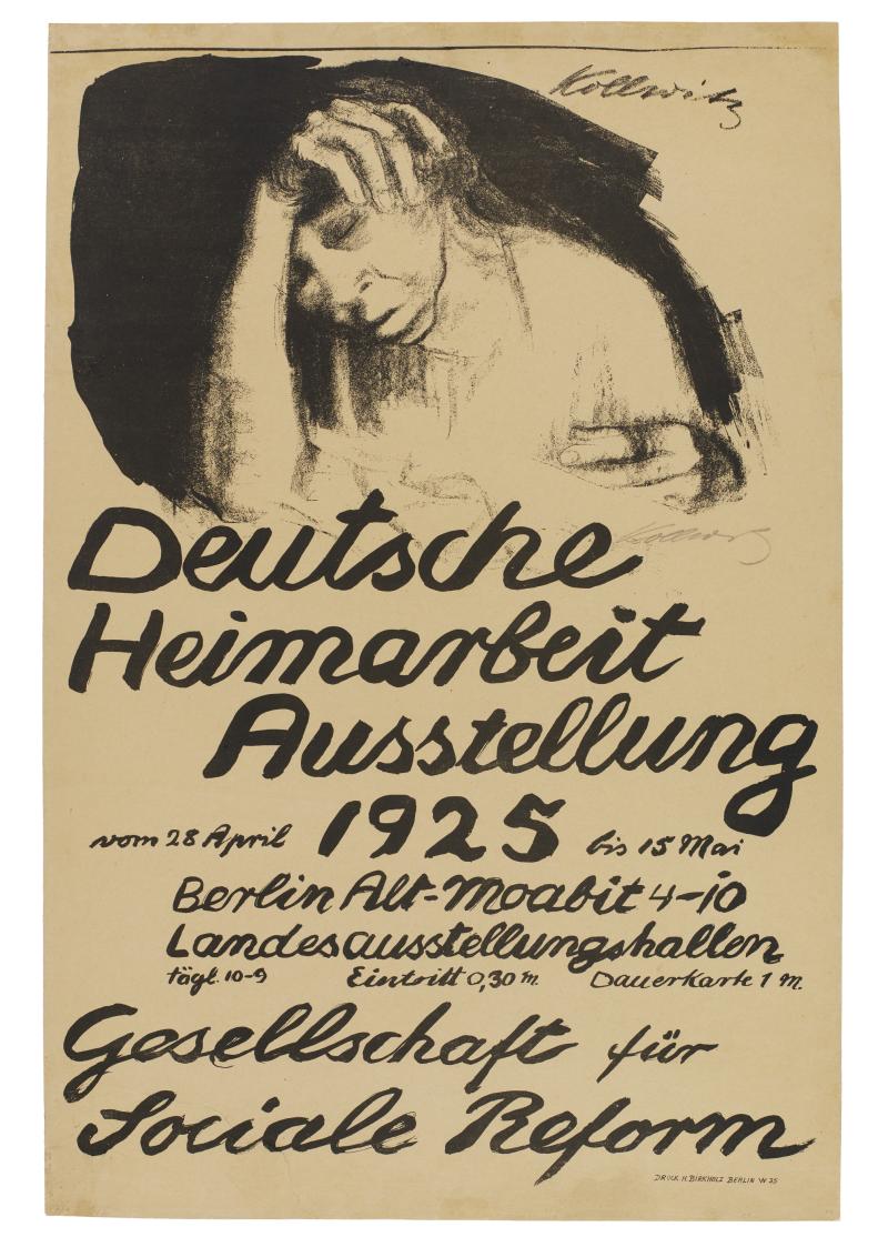 Käthe Kollwitz, Plakat Heimarbeit 1925, Kreide- und Pinsellithographie, Kn 217, Käthe Kollwitz Museum Köln