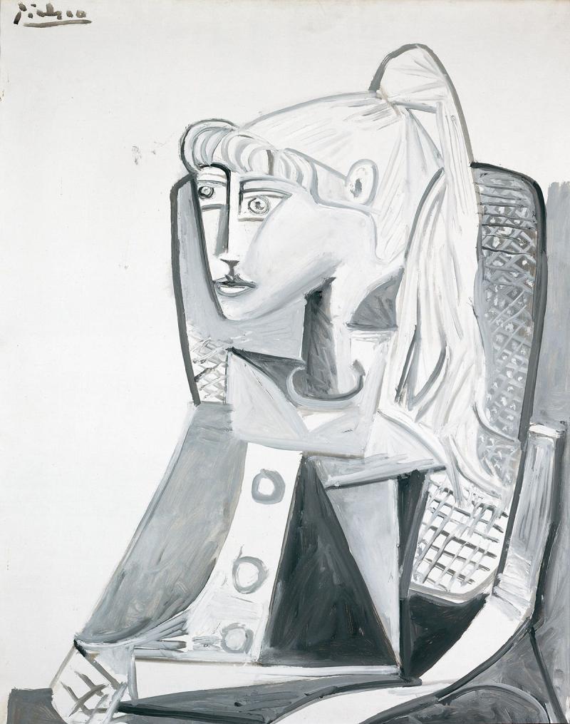 Pablo PicassoSylvette, 1954Öl auf Leinwand81 × 65 cmALBERTINA Wien © Succession Picasso/ Bildrecht, Wien2023