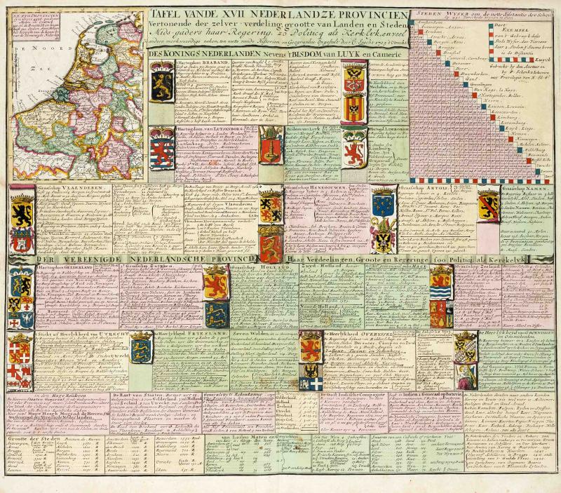 Los: 7062 Historische Tafel der niederländischen Provinzen Startpreis 80 EUR