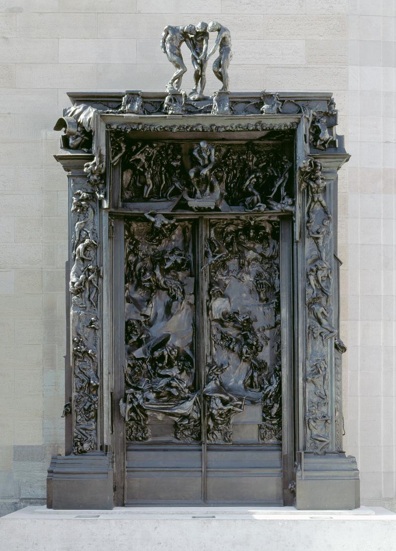 Auguste Rodin, La Porte de l‘enfer, 1880–1917Bronze, 680 x 400 x 85 cmKunsthaus Zürich, don Emil Georg Bührle, 1949