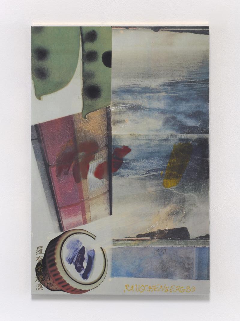 Robert Rauschenberg, Garden-Wise I #4, 1989 Transfer and glaze on high-fired ceramic 60 x 40 cm (23 5/8 x 15 3/4 in)