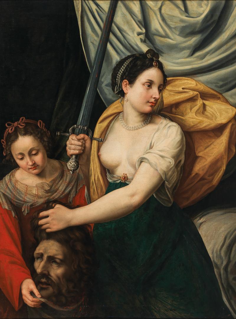 Fede Galizia (1578–1630) Judith mit dem Kopf des Holofernes, Öl auf Leinwand, 127 x 95,5 cm, erzielter Preis € 624.000