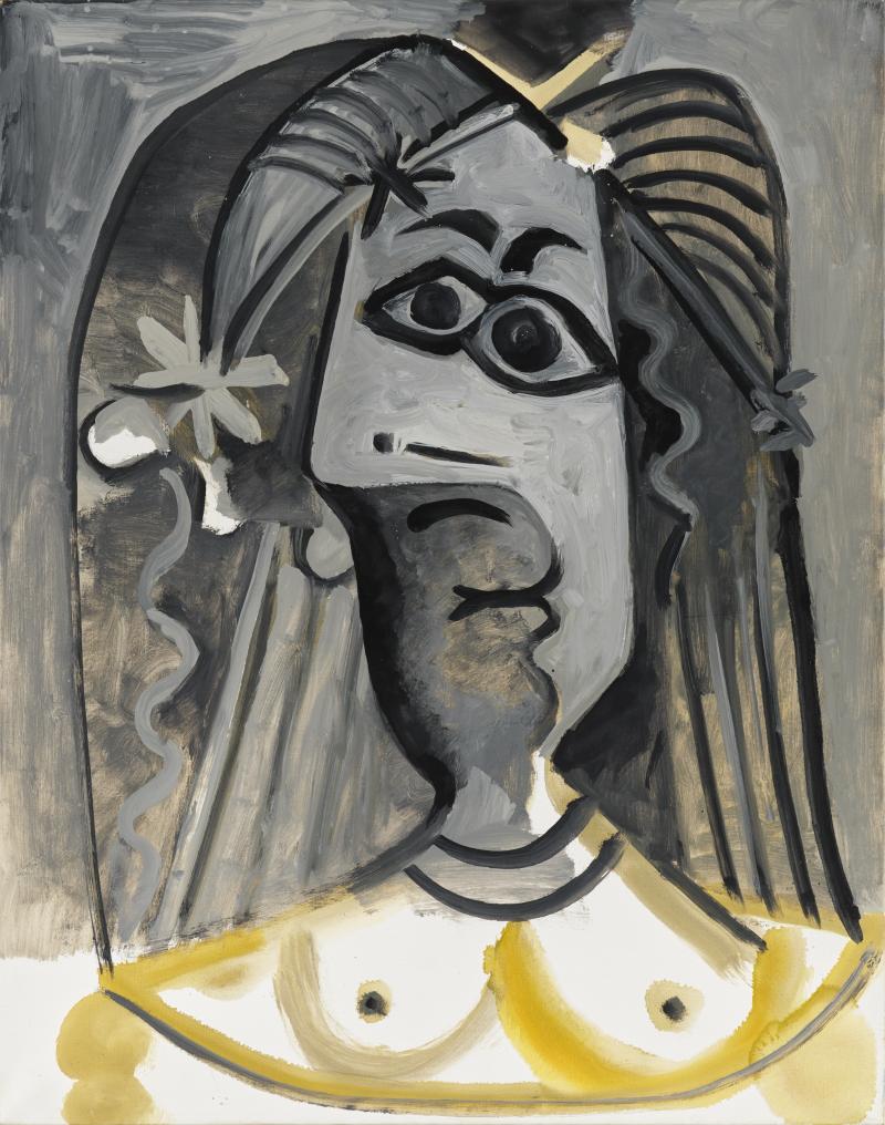 Pablo Picasso (1881 – 1973) Buste de femme | 1971 | Öl auf Leinwand | 92 x 72,5 cm Ergebnis: € 4.318.000* VAN HAM