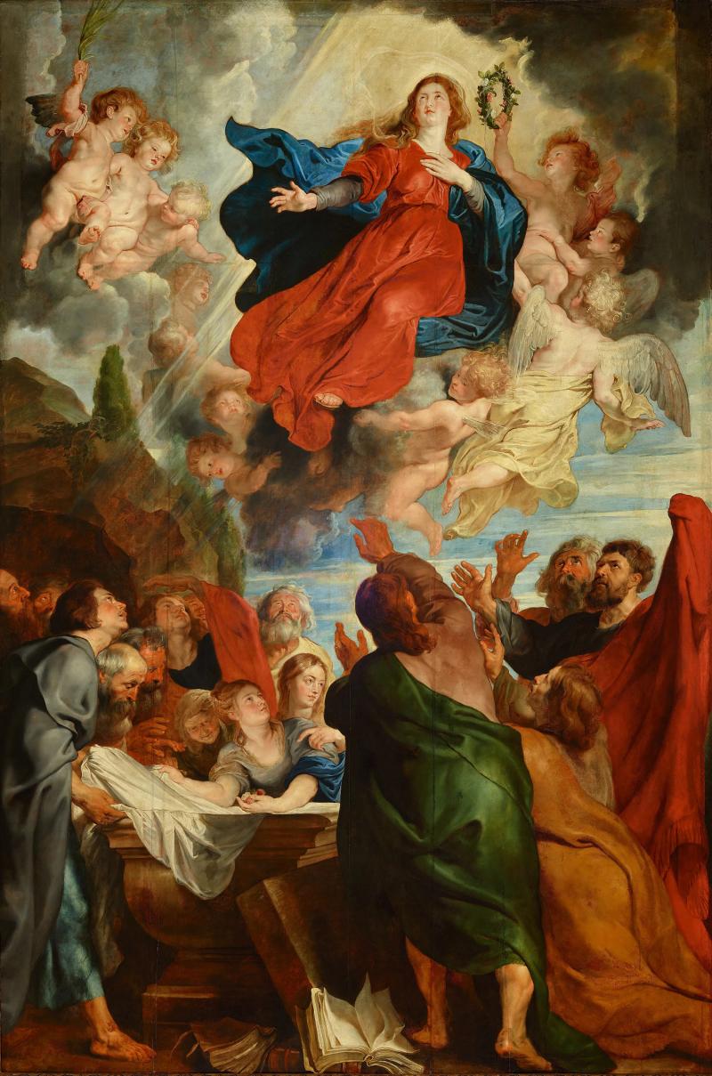 Rubens, Peter Paul, 1577-1640, und Werkstatt Die Himmelfahrt Mariae. Um 1616-1618 428,0 x 284,0 cm Düsseldorf, Kunstpalast, Dauerleihgabe der Kunstakademie Düsseldorf (NRW) Foto: Kunstpalast – LVR-ZMB – Annette Hiller – ARTOTHEK