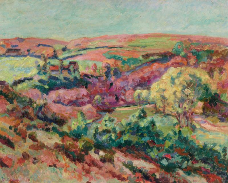 Armand Guillaumin (1841 – 1927) La Côte face au Pont Charraud | Um 1915 | Öl auf Leinwand | 66 x 81,5 cm Taxe: € 40.000 – 60.000