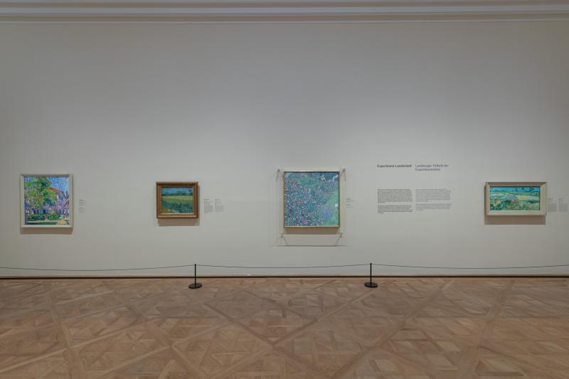 Ausstellungsansicht "Klimt Inspired by Van Gogh, Rodin, Matisse...", 2023  Foto: Johannes Stoll / Belvedere, Wien