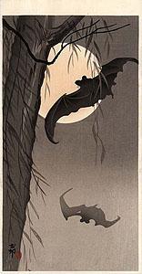 Koson: Fledermäuse bei Vollmond - res