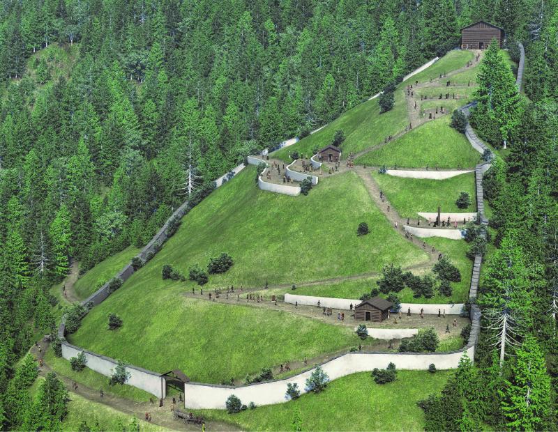 Rekonstruktion des Fanum Lienz (c) Universität Innsbruck