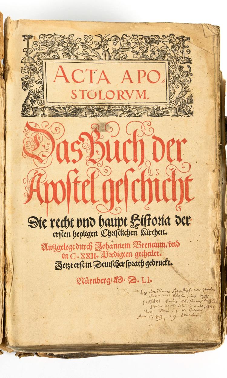 3 Titel in einem Buch mit Holzschnitten von Lucas Cranach und Nachschlagewerk | Zuschlag: 1.500 Euro