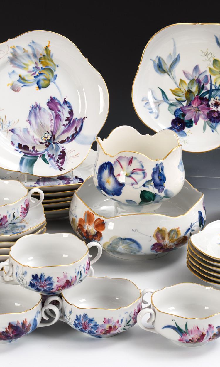 Speiseservice "Blau-bunte Blume" Meissen | Zuschlag: 5.500 Euro