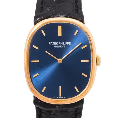 PATEK PHILIPPE Ellipse Gelbgold 18 K Ref. 3848. Startpreis (inkl. Aufgeld): 5.000 EUR Schätzpreis: 5.000 EUR - 8.000 EUR