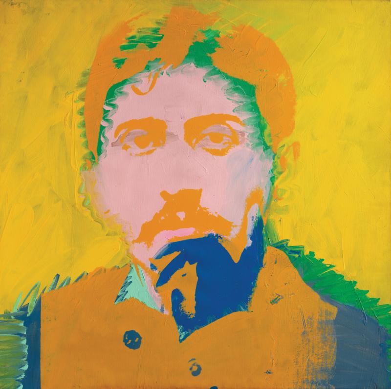 Andy Warhol Marcel Proust, 1974 Acryl und Siebdruckfarbe auf Leinen, 101 x 101 cm Schätzwert € 280.000 – 380.000