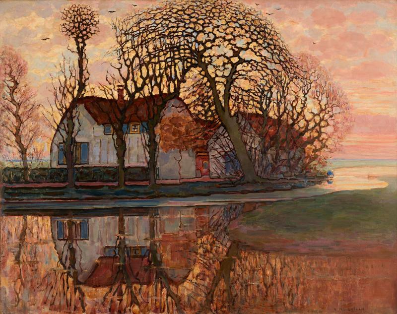 Piet Mondrian Bauerngehöft in der Nähe von Duivendrecht , 1916